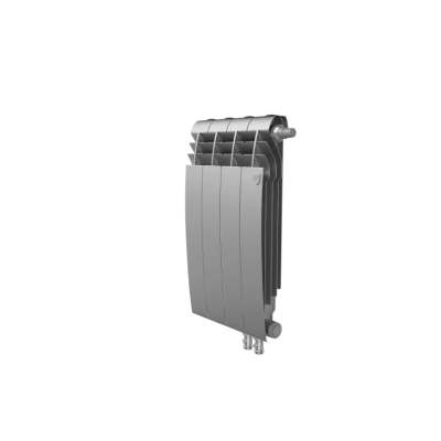 Биметаллический радиатор отопления Royal Thermo BiLiner 500 VR 4 секции Silver Satin