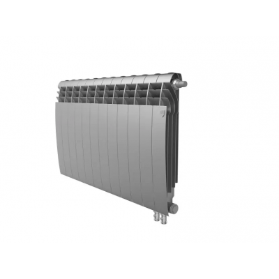 Биметаллический радиатор отопления Royal Thermo BiLiner 500 VR 12 секций Silver Satin