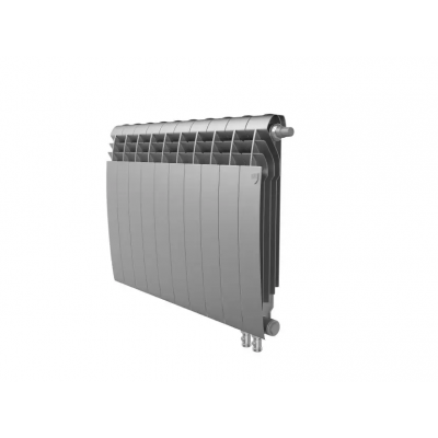 Биметаллический радиатор отопления Royal Thermo BiLiner 500 VR 10 секций Silver Satin