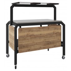 Стол нейтральный Кобор AN120 black/olovo/diamant