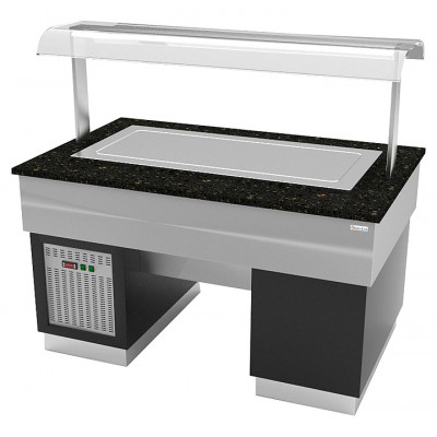 Прилавок с охлаждаемой поверхностью Gastrolux ПО-1610/ПН/SI