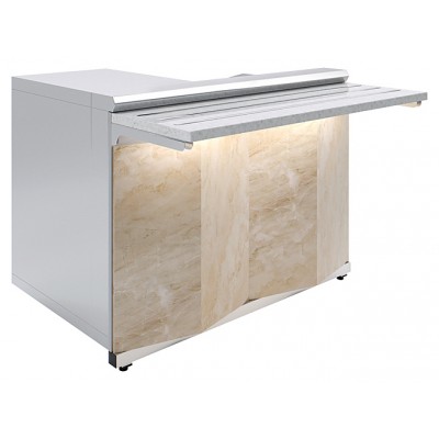 Прилавок кассовый Luxstahl КК-1200 Premium Monolith