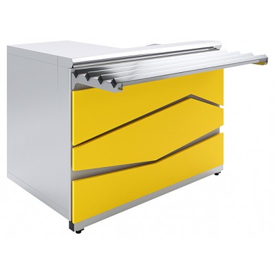 Прилавок кассовый Luxstahl КК-1200 Premium Zigzag