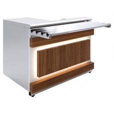 Прилавок кассовый Luxstahl КК-1200 Premium Eco Wood