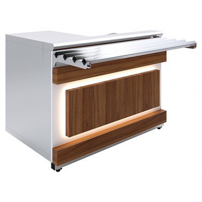 Прилавок кассовый Luxstahl КК-1200 Premium Eco Wood