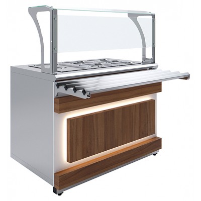 Мармит вторых блюд Luxstahl МВП (С)-1200 Premium Eco Wood