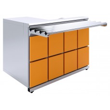Прилавок кассовый Luxstahl КК-1200 Premium Domino