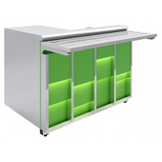 Прилавок кассовый Luxstahl КК-1200 Premium Neon