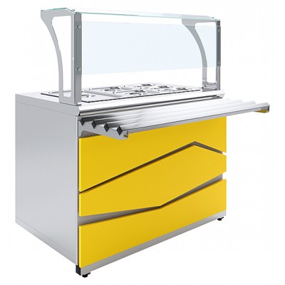 Мармит вторых блюд Luxstahl МВП (С)-1200 Premium Zigzag