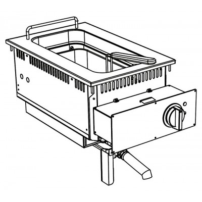 Фритюрница встраиваемая Apach Chef Line SLDI7FRIE4S15