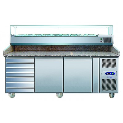 Стол для пиццы с витриной TEFCOLD PT1310 + VK38-200