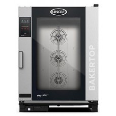Пароконвектомат UNOX XEBC-10EU-E1LM-MP, открытие двери слева направо