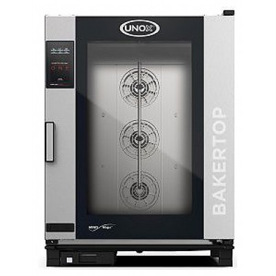 Пароконвектомат UNOX XEBC-10EU-E1LM-MP, открытие двери слева направо