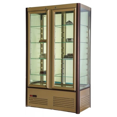 Витрина кондитерская Carboma R800C LATIUM (D4 VM 800‑1), бежевый-коричневый