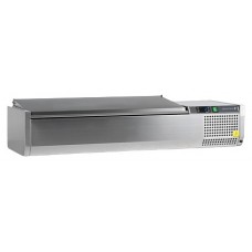Витрина холодильная настольная TEFCOLD VK33-120 S/S LID