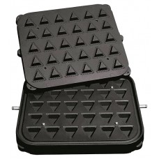 Форма для тарталетницы Kocateq DHTartmatic Plate 24 (треугольные, верхний 51х51х49 мм, нижний 32х32х29 мм, 30 шт.)