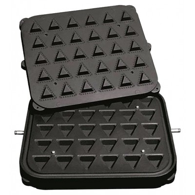 Форма для тарталетницы Kocateq DHTartmatic Plate 24 (треугольные, верхний 51х51х49 мм, нижний 32х32х29 мм, 30 шт.)