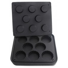 Форма для тарталетницы Kocateq DHTartmatic Plate 51 (круглые, верхний Ø 84 мм, нижний Ø 71 мм, 8 шт.)