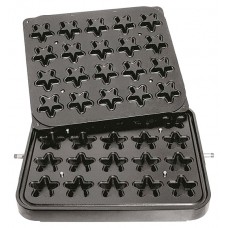 Форма для тарталетницы Kocateq DHTartmatic Plate 25 (звезды, верхний 62х62 мм, нижний 46х46 мм, 20 шт.)