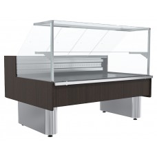 Витрина холодильная Carboma Bavaria 2 GC110 SM 1,5-1-1 (ВХС-1,5 Bavaria 2 GC110) (статика, выносной агрегат, без боковин)