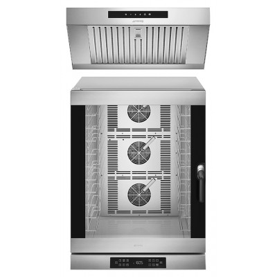 Печь конвекционная с вытяжным зонтом SMEG ALFA 1035 E1HDS+ K4610X
