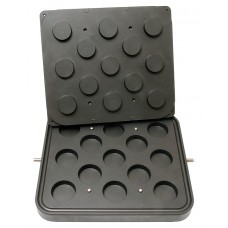 Форма для тарталетницы Kocateq DHTartmatic Plate 33 (круглые, верхний Ø 60 мм, нижний Ø 55 мм, 13 шт.)