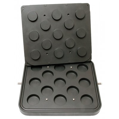 Форма для тарталетницы Kocateq DHTartmatic Plate 33 (круглые, верхний Ø 60 мм, нижний Ø 55 мм, 13 шт.)