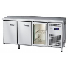 Стол морозильный Abat СХН-60-02 (1 дверь-стекло, 2 двери, без борта)