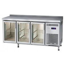 Стол холодильный Abat СХС-60-02 (3 двери-стекло, борт)