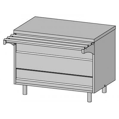 Прилавок для горячих напитков ЦМИ Волга ПГН (1120х700(1030)х870 мм)