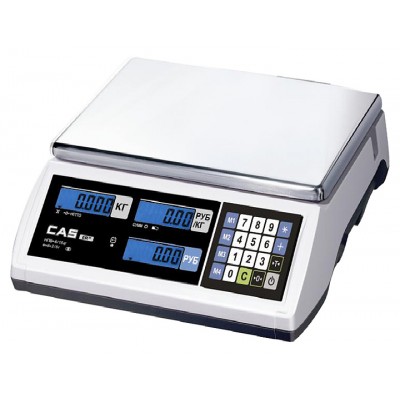 Торговые весы CAS ER JR-30CB белые