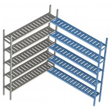 Стеллаж модульный угловой дополнительный POLAIR LOAD.ME POLY 16AL.5PP30.07C