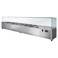 Витрина холодильная Finist ToppingBox НХВсп-8 с прямоугольным стеклом