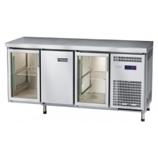 Стол холодильный Abat СХС-70-02 (1 дверь-стекло, 1 дверь, 1 дверь-стекло, без борта)