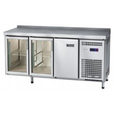 Стол холодильный Abat СХС-70-02 (1 дверь, 2 двери-стекло, борт)