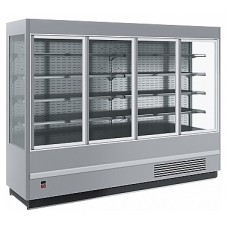 Горка холодильная Carboma FC 20-07 VV 2,5-1 Standard 9006-9005 (фронт X5, распашные двери)
