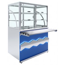 Прилавок холодильный Luxstahl ПХК (С)-1200 Premium Elektra