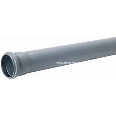 Труба для внутренней канализации СИНИКОН Standart - D110x2.7 мм, длина 750 мм (цвет серый)