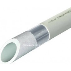 Труба полипропиленовая FV-Plast STABIOXY - 50 x 5,6 (PP-RCT/Al/P-RCT, PN10, штанга 4м, цвет серый)