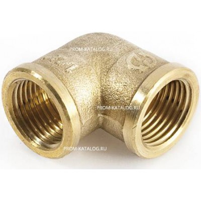 Отвод 90° латунный резьбовой переходной STOUT (ВР/ВР) - 1" x 3/4"