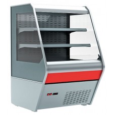 Горка холодильная Carboma F 13-07 VM 1,3-2 (1260/700 ВХСп-1,3) (стеклопакет) 9006