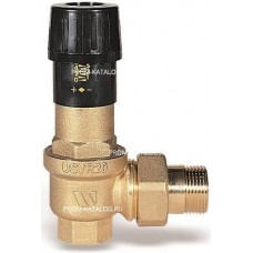 Клапан перепускной угловой WATTS USVR - 1" (НР/ВР, Tmax 110°C, PN6, регулировка 0,03-0,55 бар)