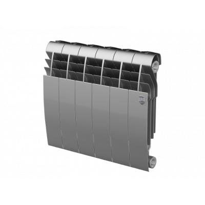 Биметаллический радиатор Royal Thermo Biliner 350 Silver Satin 6 секц.