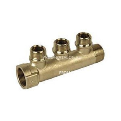 Коллектор (вход 3/4" выходы 1/2") для трубопровода GENERAL FITTINGS 51045-3/4-1/2-T3