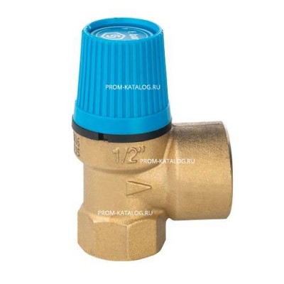 Клапан предохранительный STOUT - 1/2", сброс 3/4" (ВР/ВР, Рн 10 бар, для систем водоснабжения)