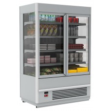 Горка холодильная Carboma FC 20-08 VV 0,7-1 Standard 9006-9005 (фронт X5, распашные двери)