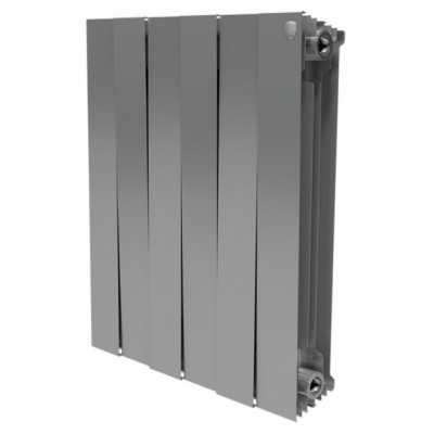 Биметаллический радиатор Royal Thermo Piano Forte 500 Silver Satin 4 секц.