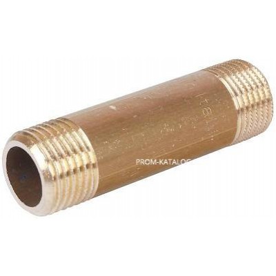 Удлинитель резьбовой STOUT - 1" длина 80 мм (НР/НР, латунь без покрытия)