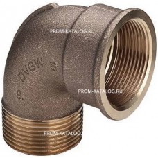 Отвод 90° Viega 3092 - 1/2" (НР/ВР, резьбовой, бронза без покрытия)