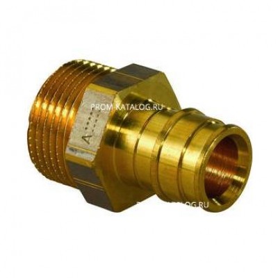 Переход на наружную резьбу Uponor Q&E - 16 x 3/4" (R-резьба, для труб из сшитого полиэтилена)